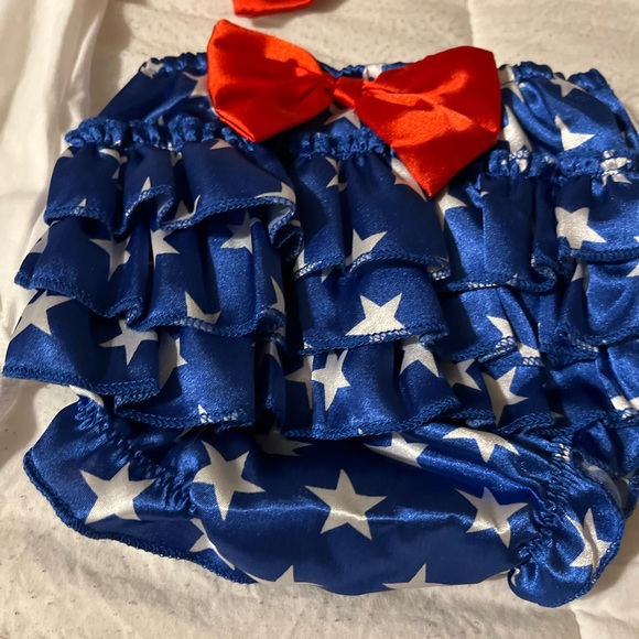 Little‎ Miss America Baby Outfit Fourth Of July 3-9 Months Precious Baby Outfit - Picture 3 of 6